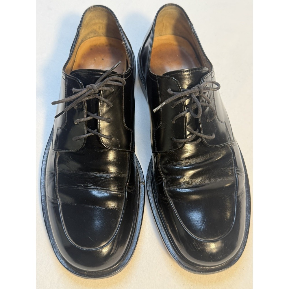 Johnston & Murphy Black Leather Cap Toe Oxford Dress Shoes – Men's 8.5M